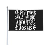 Bandiera di Natale, il Natale è tutta una questione di Gesù, bandiera per la stanza dei ragazzi, doppia faccia, bandiere uniche, decorazione da parete per feste, 9,1 x 1,5 m, il Natale è tutta una que