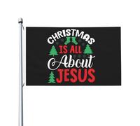Bandiera di Natale, il Natale è tutto una questione di Gesù, bandiera per la stanza dei ragazzi, doppia faccia, divertente bandiera da parete per prato, 9,1 x 1,5 m, il Natale è tutta una questione di