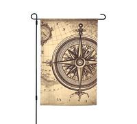 Bandiera di navigazione della legge della bussola, 30,5 x 45,7 cm, bandiere da esterno verticali su entrambi i lati, grande striscione per casa, cortile, bandiera decorativa per prato, decorazione per