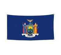 Bandiera di New York stampata bandiera da appendere - 177,8 x 88,9 cm - Festone per feste di Natale - 180 x 90 cm