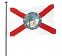 Bandiera di Panama City Beach, Florida, 2x3 piedi, bandiera bifacciale, resistente, per interni ed esterni.