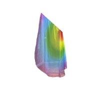 Bandiera di preghiera colorata in chiffon, con ali d'angelo, con asta, per amanti della danza e per gli amanti della decorazione della casa