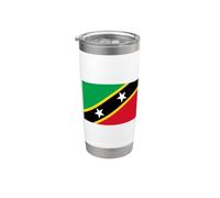 Bandiera di Saint Kitts e Nevis Bicchiere termico in acciaio inox doppia parete