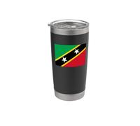 Bandiera di Saint Kitts e Nevis Bicchiere termico in acciaio inox doppia parete