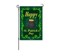 Bandiera di Saint Patrick Day Garden Fandiera a doppia facciata Verticale Simboleggia la speranza per il decorativo per prato da cortile 100D poliestere 45 x 30 cm (Tipo 3)