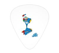 Bandiera di Saint Pierre Miquelon Plettri per chitarra Plettri per chitarra basso 12 pezzi