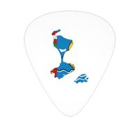 Bandiera di Saint Pierre Miquelon Plettri per chitarra Plettri per chitarra basso 12 pezzi