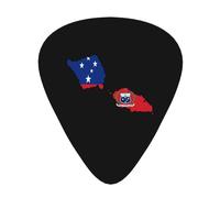 Bandiera di Samoa Mappa Chitarra Plettri Plettri Per Chitarra Basso 12 Pack