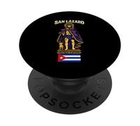 Bandiera di San Lazaro Cuba PopSockets PopGrip Adesivo