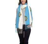 Bandiera di San Marino Stampa Donne Pashmina Scialle Wrap Per Abito Da Sera Damigella D'onore Matrimonio Sposa Inverno Sciarpa Morbida