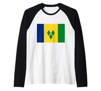 Bandiera di San Vincenzo e Grenadine Maglia con Maniche Raglan