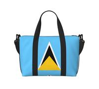 Bandiera di Santa Lucia Borsa a mano Messenger da viaggio, adatta per lavoro, viaggi, fitness, turismo, borsa casual da donna con cerniera,
