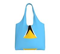 Bandiera di Santa Lucia borsa di tela stampata borsa da donna moda borsa a tracolla leggera shopping bag