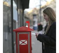 Bandiera di Segnalazione per Cassetta Postale Rossa in Ferro