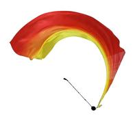 Bandiera di seta | Allenamento di danza del ventre VOI | Velo di seta da donna velo di seta POI Streamer Stage Prpos palle lanciate | Bandiera pratica sciarpa Poi Streamer | danza del ventre colorata