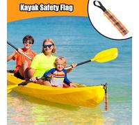 Bandiera Di Sicurezza Per Barche - Bandiera Segnaletica Per Canoa E Kayak Da Viaggio | 6 Pezzi Kit Cinghie Rifrangenti Per Veicoli E Biciclette Kayak Barca Rimorchio Moto ATV Attrezzatura Per