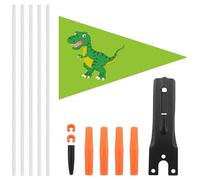 Bandiera di sicurezza per bici con - di sicurezza per bicicletta per bambini con di montaggio | Bandiera riflettente luminosa per ciclismo all'aperto per biciclette per bambini