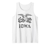 Bandiera di Stato di Iowa - Lo Stato di Hawkeye Canotta