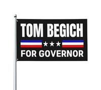 Bandiera di Tom Begich per governatore dell'Alaska Vota per Tom Begich Bandiere da giardino per esterni 2x3 pi