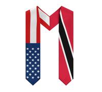 Bandiera di Trinidad e Tobago America 0 Sciarpa di laurea in raso con scollo a V da 72" per studenti all'estero i studio internazionale, sciarpa/stola