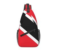 Bandiera di Trinidad e Tobago Borsa a tracolla casual durevole di grande capacità leggera e traspirante adatta per vari luoghi all'aperto