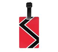 Bandiera di Trinidad e Tobago Golf Bag Privacy Label, valigetta staccabile (8,4 x 5,3 cm), borsa scolastica per bambini, etichetta per borsa sportiva, etichetta per bagagli da viaggio