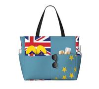 Bandiera di Tuvalu Borsa da Viaggio Multifunzionale Spiaggia Multi Tasca Design Alla Moda Adatto per Vari Luoghi All'aperto