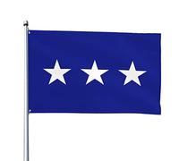 Bandiera Di Un Tenente Generale Della United States Force Garden Flag Durevole Bandiere Da Giardino Divertente Bandiera Da Cortile Per Fattoria All'Aperto Esterni 90X150 Cm
