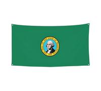 Bandiera di Washington con stampa di Halloween, decorazione per compleanno, anniversario, vacanze, laurea, festa di nozze