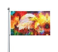 Bandiera Dipinto Ad Olio Di Aquila Estiva Personalizzata Bannière Decor Garden Flag Per Raduni Esterno Eventi 3X5Ft