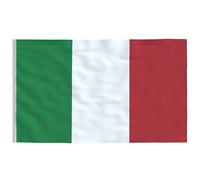 Bandiera d'Italia 90 x 150 cm - Decorazione di alta qualità per giardino, feste e feste nazionali - Materiale antistrappo, resistente ai raggi UV - Decorazione perfetta per gli appassionati d'Italia