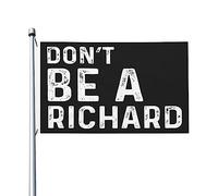 Bandiera Don't Be A Richard Bandiere vintage bifacciali, striscione esterno per esterni 9,1 x 1,5 m, arazzo Don't Be A Richard per soggiorno