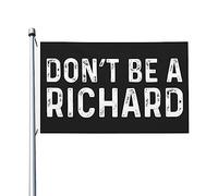 Bandiera Don't Be A Richard per ragazzi in camera Bandiere vintage bifacciali, striscione esterno per portico 9,1 x 1,5 m, arazzo Don't Be A Richard per la classe
