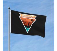 Bandiera Doppia Cucitura Bandiere Beach Bum Con Occhielli Bandierine Della Decorazione Per Decorazione Parata Bar 90X150Cm