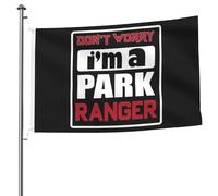 Bandiera Doppia Cucitura Bandiere Da Balcone Don'T Worry I'M A Park Panger Con Occhielli Bandierine Della Decorazione Per All'Aperto Parata Balcone 90X150Cm