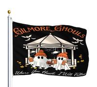 Bandiera Doppia Cucitura Bandiere Ghouls Where You Haunt, I Will Follow Con Occhielli Bandierine Per Conferenza Celebrazione All'Aperto 90X150Cm