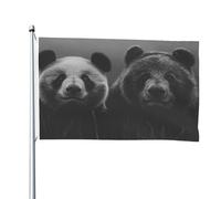 Bandiera double-face con panda malinconico, 1,2 x 1,8 m, resistente, per esterni e giardino, perfetta per camera da letto e giardino