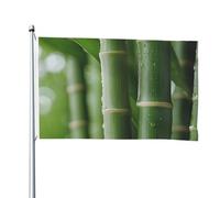 Bandiera double-face in bambù dopo la pioggia, 1,8 x 1,8 m, resistente, per esterni e giardino, perfetta per camera da letto e giardino