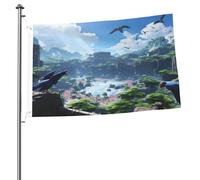 Bandiera double-face The Forgotten Kingdom, 2 x 3, resistente e decorativa, ideale per giardino, camera da letto e decorazione per feste