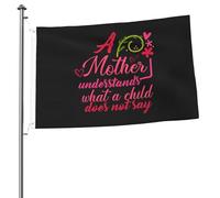 Bandiera Durevole Bandiere Da Giardino A Mother Understands What A Child Does Not Say Decorative Striscioni Di Bunting Per Bar Interno Esterno 90X150Cm