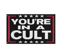 Bandiera Durevole Bandiere Da Giardino You'Re In A Cult Resistente Allo Scolorimento Flag Per Parata Conferenza Celebrazione 90X150Cm