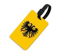 Bandiera e mappa del Sacro Romano Impero, etichette identificative per bagagli stampate, etichette per borse da viaggio con nome, etichetta identificativa per valigia e zaino