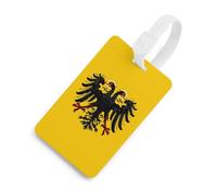 Bandiera e mappa del Sacro Romano Impero, etichette identificative per bagagli stampate, etichette per borse da viaggio con nome, etichetta identificativa per valigia e zaino