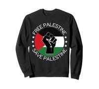 Bandiera e pugno dei tifosi palestinesi di Gaza Felpa