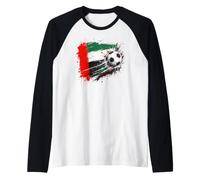 Bandiera EAU Emiratina Ragazzi Bambini Maglia con Maniche Raglan