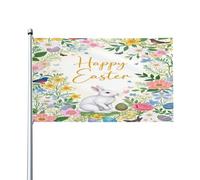 Bandiera "Egg Petals A Hoppy Easter Tale", 3x5 piedi, resistente, perfetta per la decorazione di prati all'aperto.