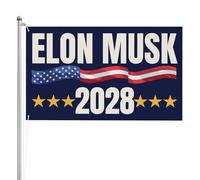 Bandiera Elon Musk 2028 3x5 Elon Musk per il Presidente Bandiere da giardino Striscioni bifacciali a 3 strati Cartelli da giardino
