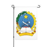Bandiera Emblem Of The People'S Republic Of Angola Stagione Bandiera Decorazione Striscione All'Aperto, Per Balcone, Giardino, Feste Strada, 30x45cm
