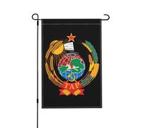 Bandiera Emblem Of The Tuvan People'S Republic Stagione Bandiera Prova Di Sbiadimento Striscione All'Aperto, Per Giardino, Eventi, Feste Strada, 30x45cm