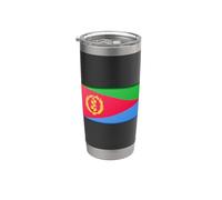 Bandiera Eritrea Stato dell'Eritrea Corno d'Africa Mar Rosso Bicchiere termico in acciaio inox doppia parete